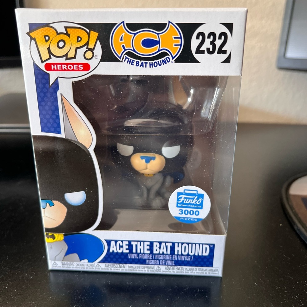 Funko POP! Heroes Ace The Bat Hound 232 Funko Shop Exclusive LE 3000 Pieces